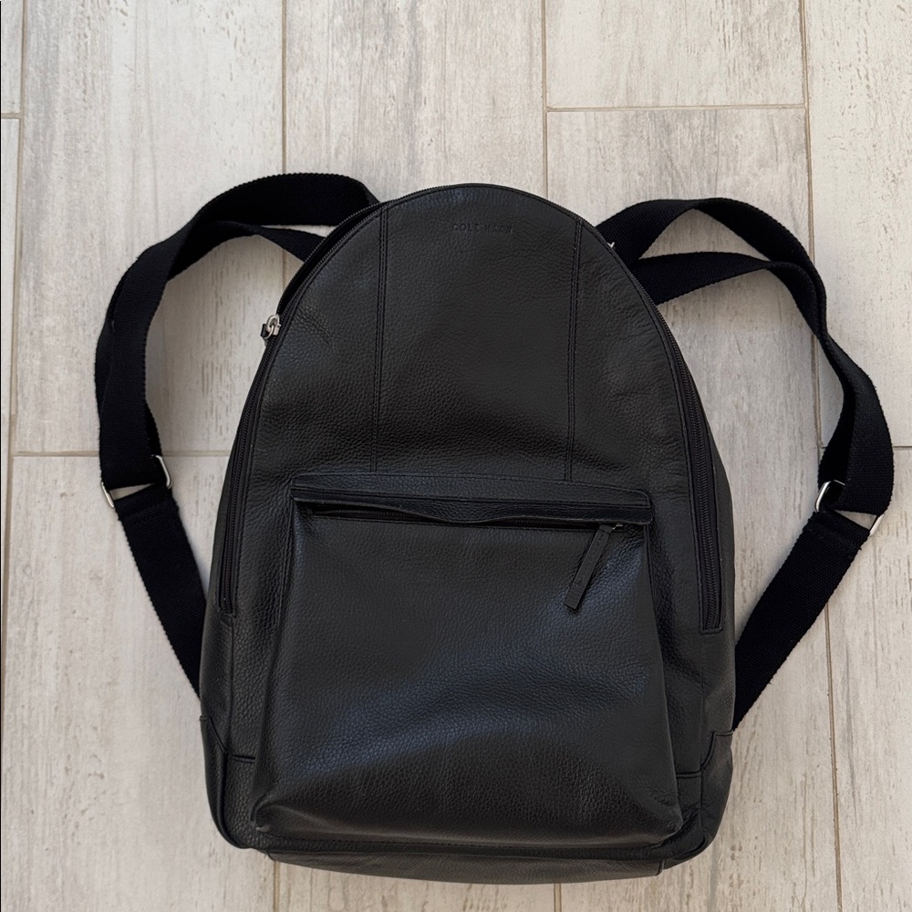 Cole Haan Wayland Black Leather Backpack